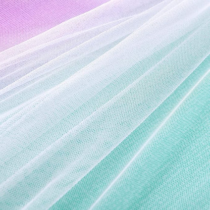 XiDi Curtains for Bedroom Decor, Rainbow Pink Purple Green 42/90/1 - Image 8