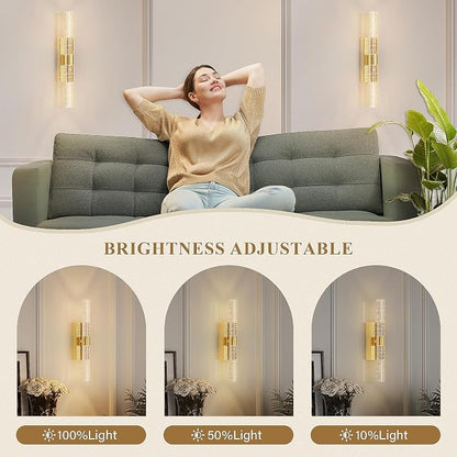 camuucci Battery Operated Wall Sconces Set of 2 Rechargeable Battery Powered - Image 5
