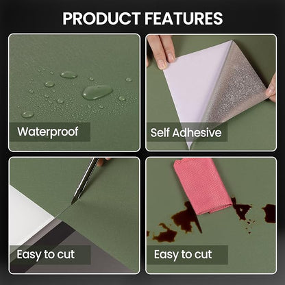 practicalWs Green Contact Paper Peel and Stick Wallpaper - Image 4