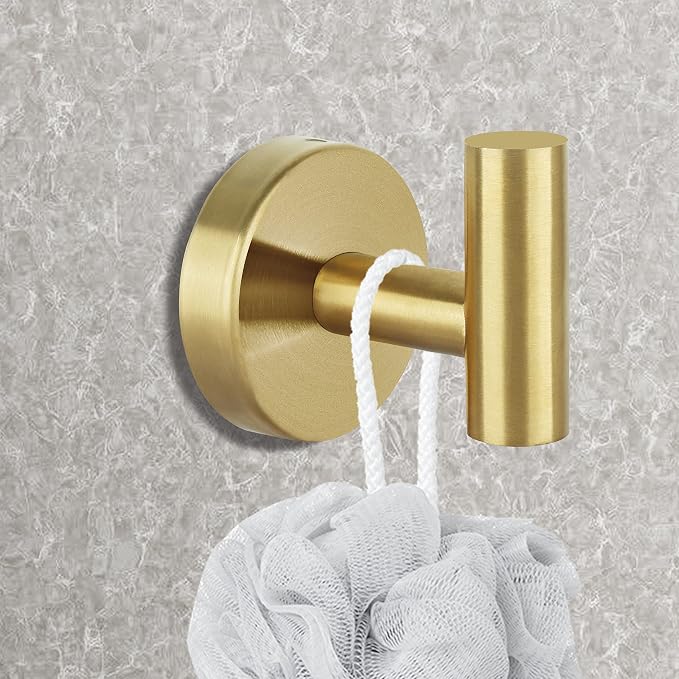 8 Pcs Bathroom Robe Towel Hooks Coat Wall Hook Stainless Steel Heavy Duty Door - Image 2