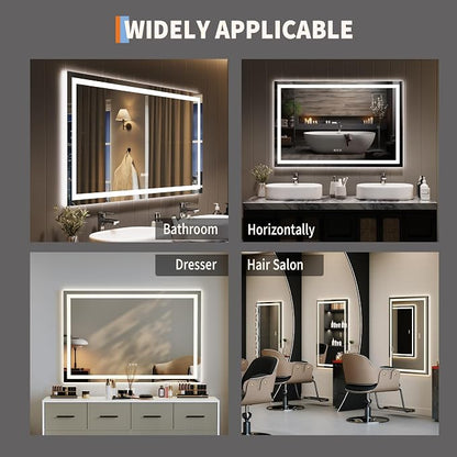 GarveeHome 45x30 LED Bathroom Mirror - Image 7
