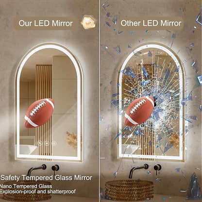 Arched LED Bathroom Mirrors - Image 4