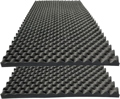 2 PCS Acoustic Panels, High Density Fireproof Noise Cancelling Foam Studio Foam by KTOESHEO