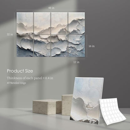 JaneTech 8-Pack Art Acoustic Wall Panels 48x32 Inches Acoustic Treatment - Image 4