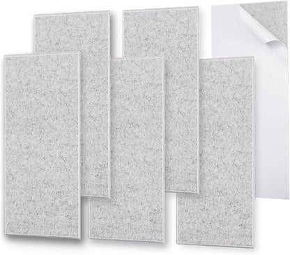 6 Pack Thickened Soundproof Wall Panels, 15.75" X 31.5" X 0.47" High Density by ENSEPST