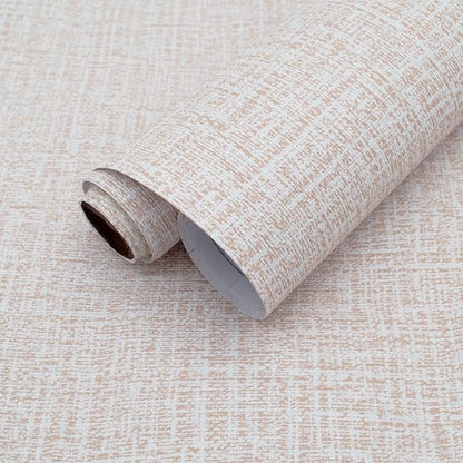 Yancorp 24"x120" Textured Fabric Khaki Wallpaper Faux Grasscloth Peel and Stick by YancorpHomeDecor