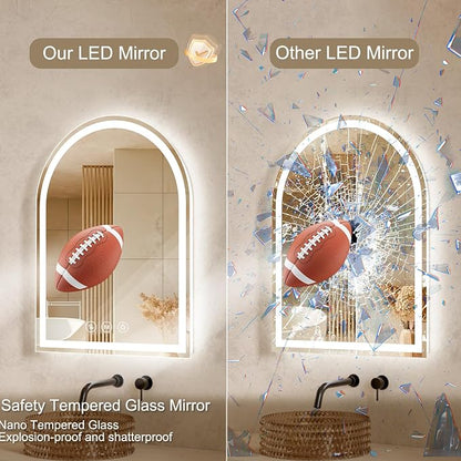 Arched LED Bathroom Mirrors - Image 4