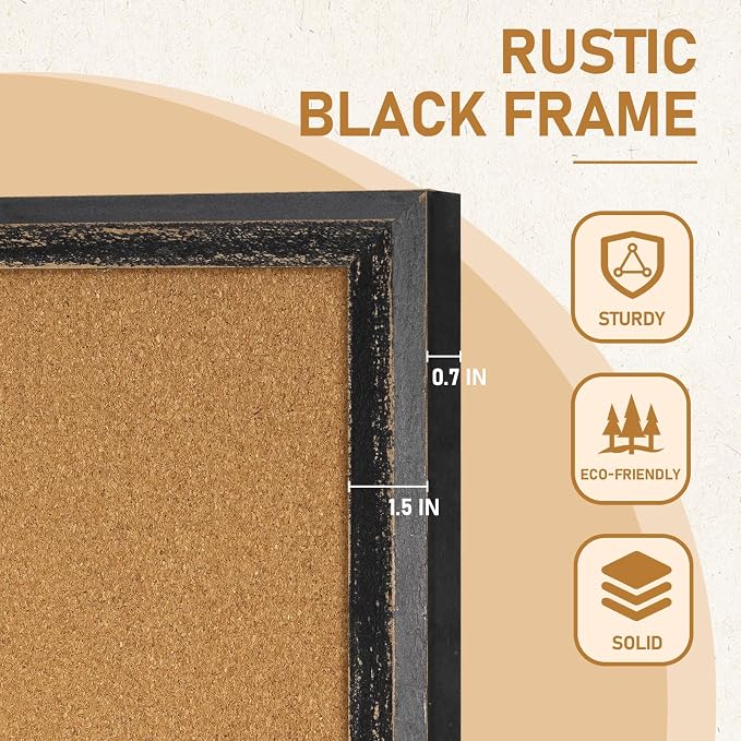 DOLLAR BOSS Cork Board for Office 36 X 24 Inches Cork Boards for Walls Bulletin - Image 4