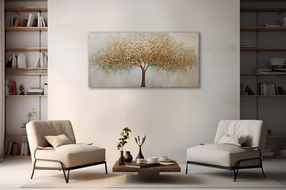 VHMING Wall Art Abstract Gold Tree of Life Modern Artwork Canvas Painting - Image 6