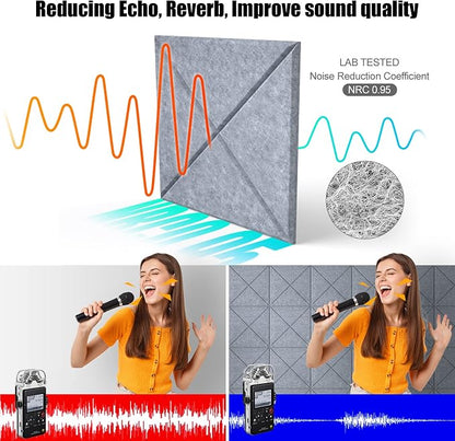 Sonicism 12 Pack X-Lined Acoustic Panels - Image 4