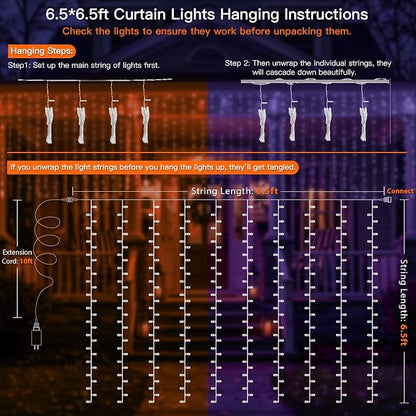 suddus Color Changing Curtain Lights - Image 7