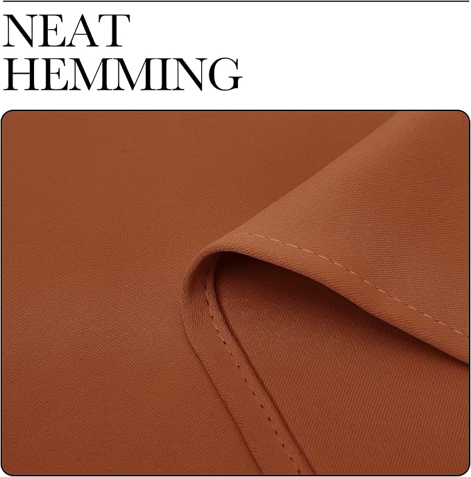 NICETOWN Burnt Orange Window Curtains Blackout Drapes, 1 Pair, 29 by 40 inches - Image 7