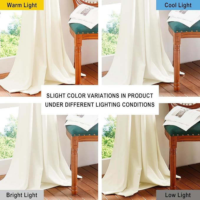 NICETOWN Luxury Velvet Curtains 63 inches, Sound Reducing Heavy Matt Solid Rod - Image 4