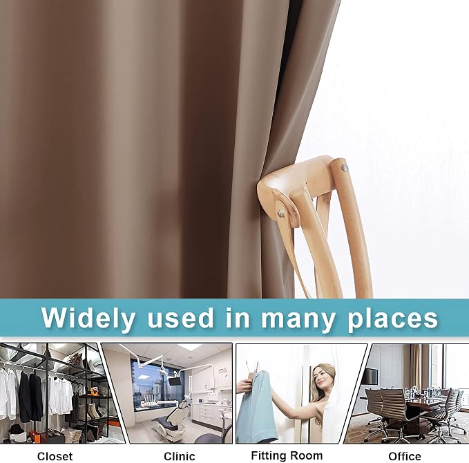 RYB HOME Room Divider Blackout Curtains - Image 5