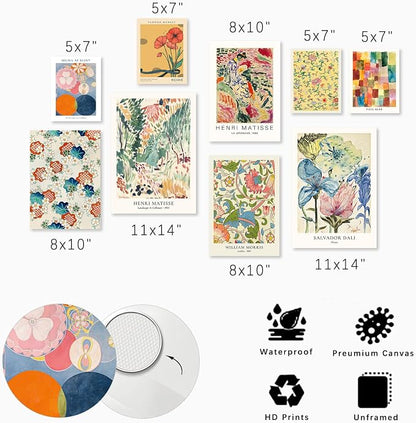 KBKBART Colorful Eclectic Wall Art Prints, Trendy Maximalism Famous Artist - Image 5