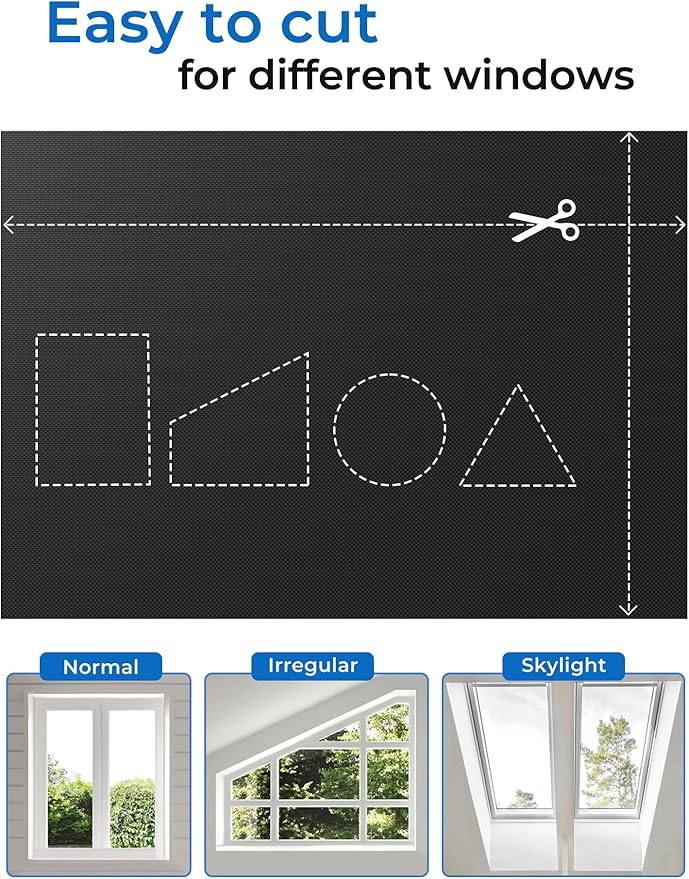 Sumobaby Blackout Curtains Portable 26"x36", No Drill Black out Shades - Image 5