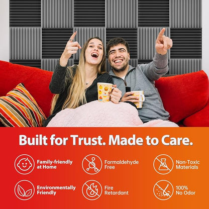 54 Pack Acoustic Panels – Sound Proof Foam Panels - Image 5