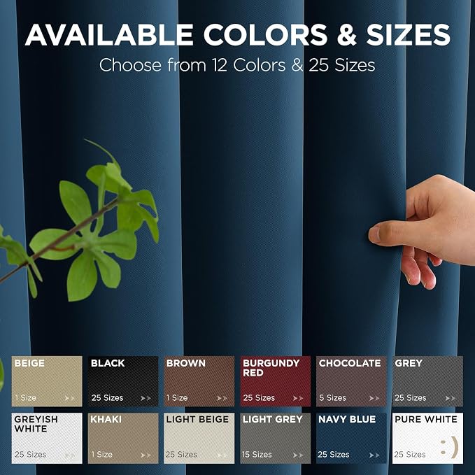 Joydeco Blackout Door Curtain for Doorway Privacy 78 Inches Long, Grommet - Image 7