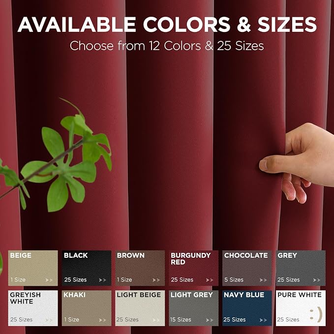Joydeco Blackout Door Curtain for Doorway Privacy 96 Inches Long, Grommet - Image 7