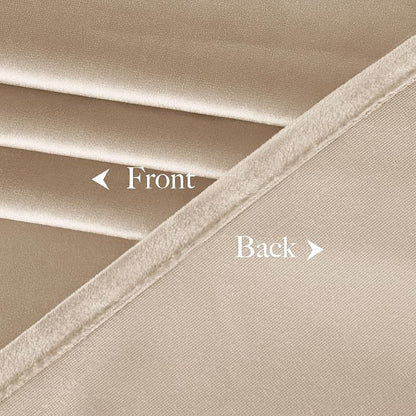 NICETOWN Thick Beige Velvet Drapes - Image 8