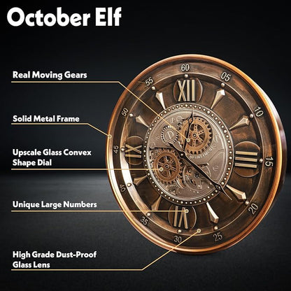 October Elf 24 Inch Wall Clock - Image 2