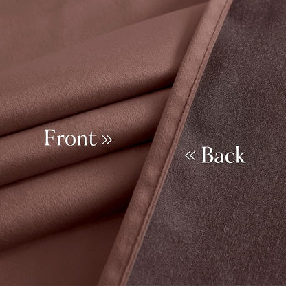 NICETOWN Dusty Rose Pink Velvet Curtains 96 inches Long - Image 6