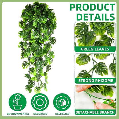 8 Pack Artificial Hanging Plants Fake Greenery Plants Fake lvy Vine - Image 6