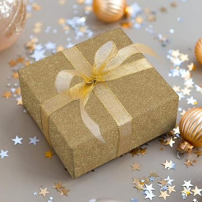 CHIHUT 15.7''x236'' Champagne Gold Glitter Contact Paper Peel and Stick Glitter - Image 6