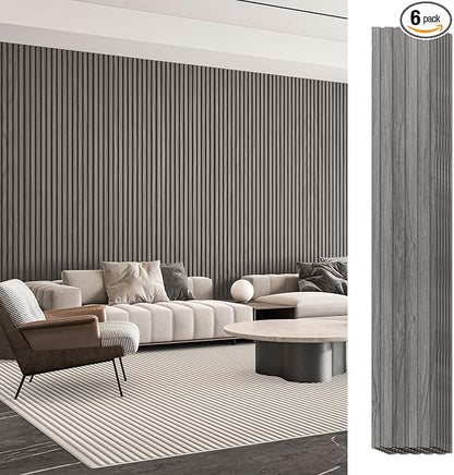 Art3d 6-Piece Wood Slat Panels for Stylish Interior Decor and Ceiling Decoration by Art3d