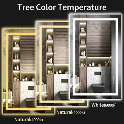 55"x30" LED Bathroom Mirror - Image 5