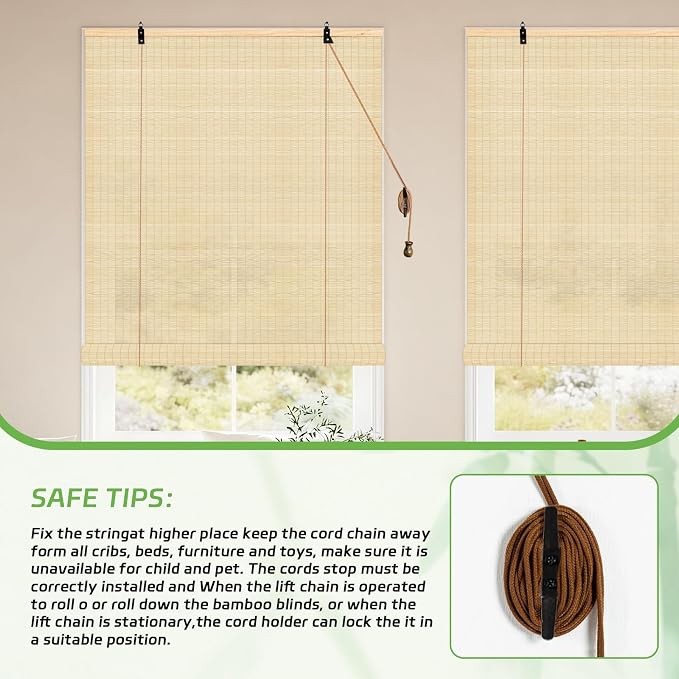 Bamboo Shades for Indoor Windows - Image 5