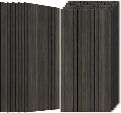 Wood Veneer Sound Panels, 10 Pack 47.2”x23.6” Wall Panels, Decorative Acoustic by AUTORIFIC