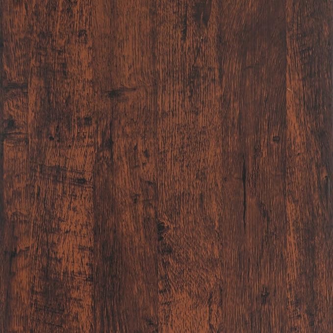 Dimoon 118"x17.7"Peel and Stick Wood Wallpaper Red Brown Wood Paper Red Dark - Image 8