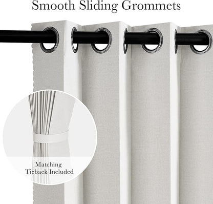RYB HOME Accordion Style Closet Curtain-100% Blackout Folding Accordion Curtain - Image 4