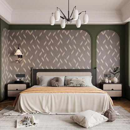 BOMENG Herringbone Peel & Stick Wallpaper - Image 4