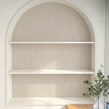 Grasscloth Peel and Stick Wallpaper Gray Faux Linen Contact Paper 15.7inch x - Image 5