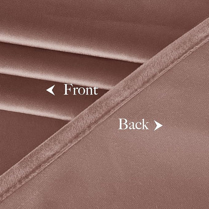 NICETOWN Dusty Pink Velvet Curtains and Drapes - Image 9