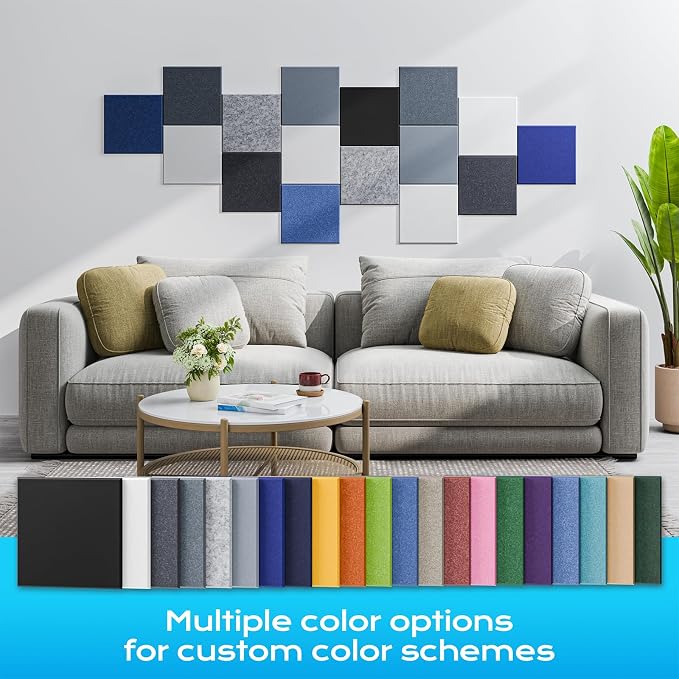 18 Pack Acoustic Panels for Walls, Sound Absorbing Foam Panels for Home & - Image 5