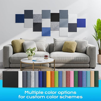 12 Pack Self-Adhesive Acoustic Panels, Soundproof Wall Panels - Image 5