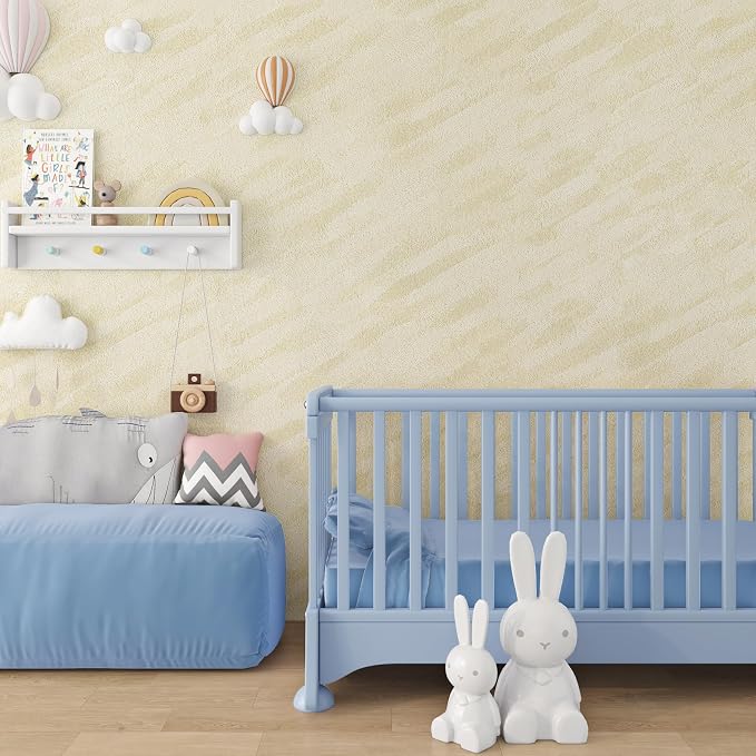 ReWallpaper Beige Velvet Wallpaper Peel and Stick Luxury Soft Velvet Flocked - Image 3