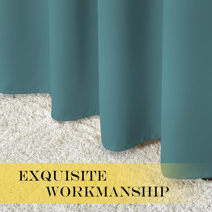 NICETOWN Blackout Drapery Curtain Panel 90 inches Long - Image 5