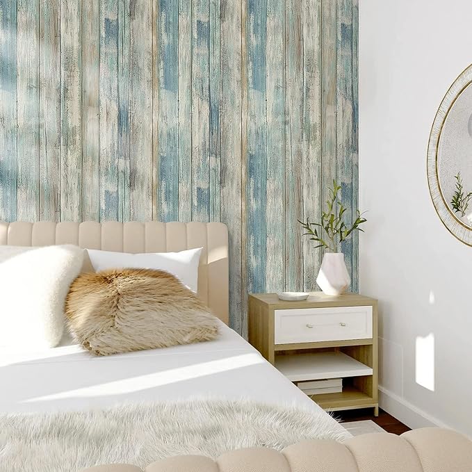 practicalWs Peel and Stick Wallpaper 17.71" x 236.2" Wood Wallpaper Wood - Image 3