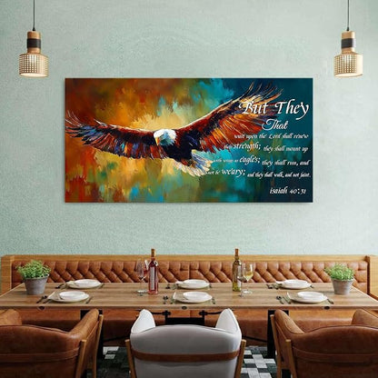 Christian Eagle Wall Art Isaiah 40 31 Poster Bible Verse Wall Decor - Image 4