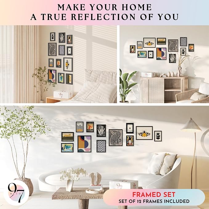 97 Decor Eclectic Wall Art Framed - Image 4