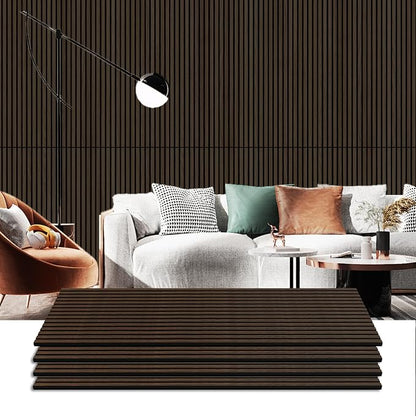 4 Pack Wood Panels for Wall, 47.2"×23.6" Wood Slat Acoustic Panels for Wall by Ritollo