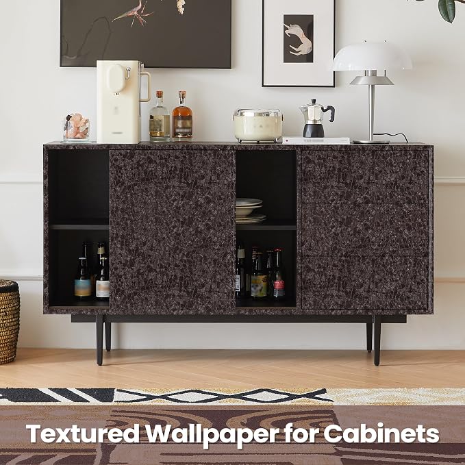 Abyssaly Brown Peel and Stick Wallpaper - Image 6