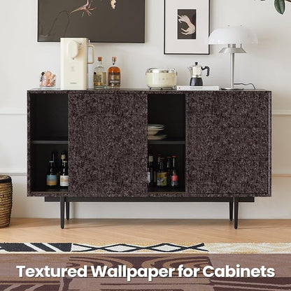 Abyssaly Brown Peel and Stick Wallpaper - Image 6