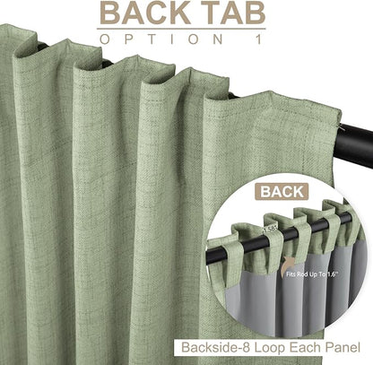 100% Blackout Shield Linen Blackout Curtains - Image 3