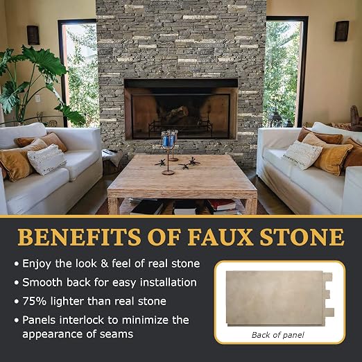 AZ Faux AZ Faux High-Density Polyurethane Faux Stone Wall Covering Panels - Image 4