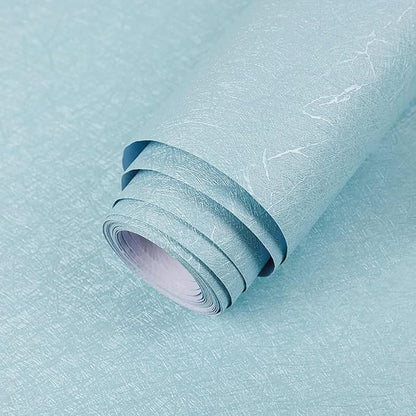 Light Blue Contact Paper Peel and Stick Wallpaper Removable Silk Embossed Wall by Abyssaly